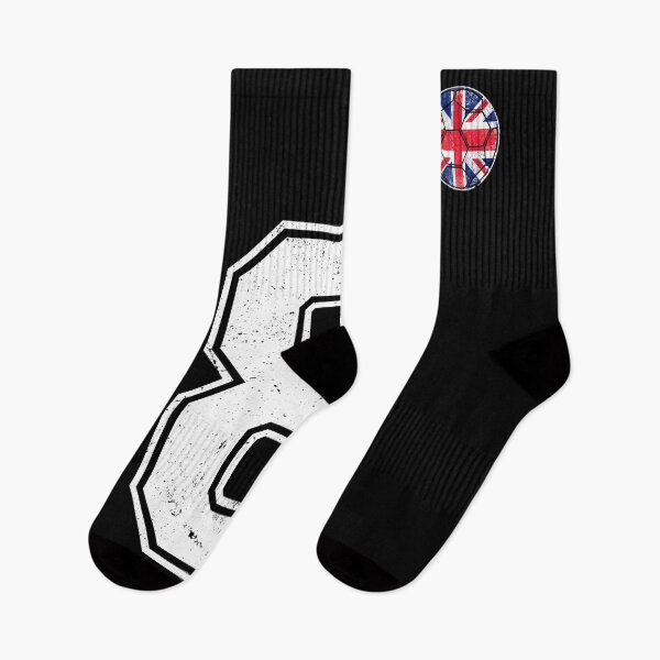 Item preview, Soccer player Jersey number 8 Uk Flag designed and sold by LiviuGligoros.