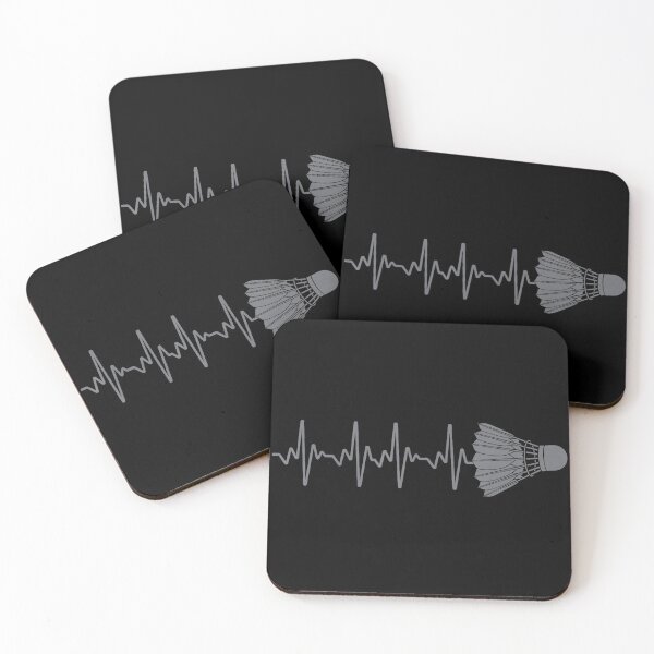 Item preview, Badminton Heartbeat Minimal Sports Line designed and sold by allistermariam.