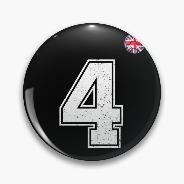 Item preview, Soccer player Jersey number 4 Uk Flag designed and sold by LiviuGligoros.