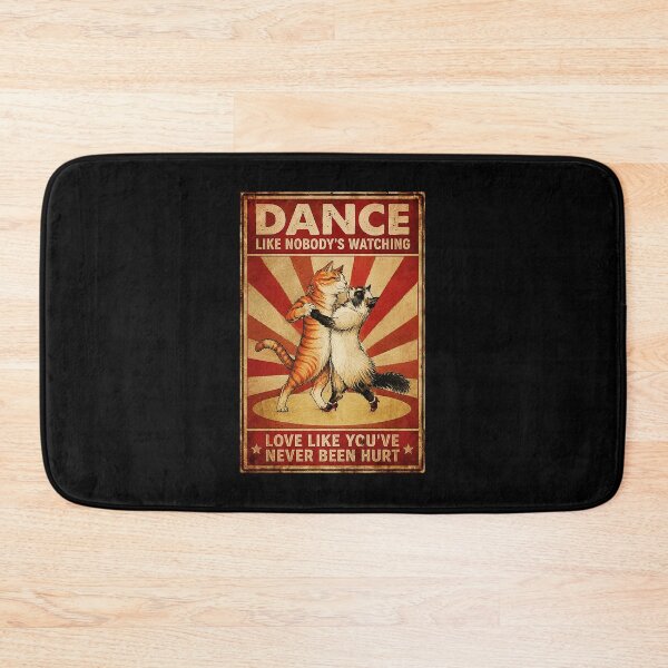 Item preview, Vintage Dancing Cats Poster with Love and Life Inspiration designed and sold by ferminhays.