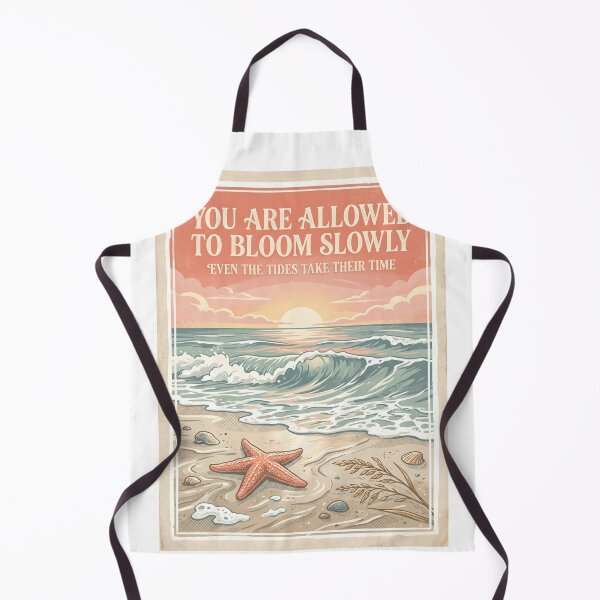 Item preview, You Are Allowed to Bloom Slowly – Ocean Therapy Poster Design designed and sold by Sea Gem.