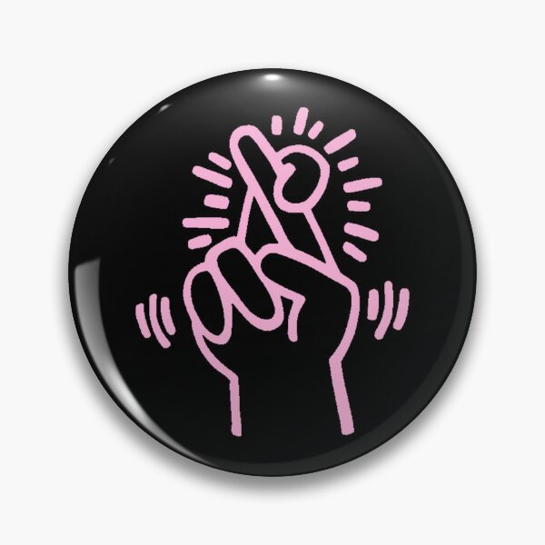 Item preview, keith pink haring logo designed and sold by BrooklynLeannon.
