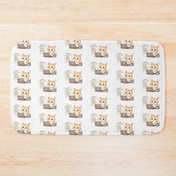 Item preview, Cute programmer cat- plan for today  designed and sold by saeede-afshari.