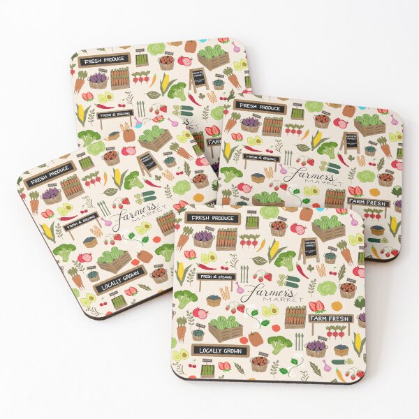 Item preview, Farmers’ market seamless pattern design designed and sold by StudioPatternBox.