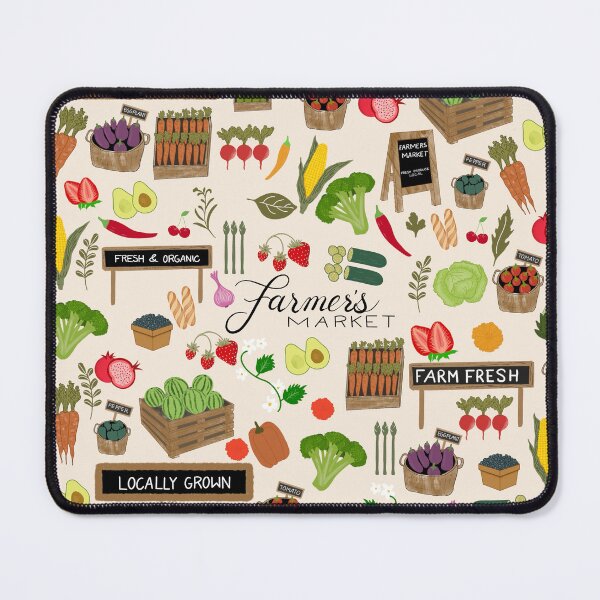 Item preview, Farmers’ market seamless pattern design designed and sold by StudioPatternBox.