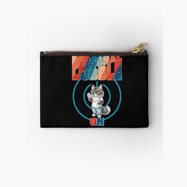 Item preview, Personal Bubble ON T-Shirt, Retro Cat Boundaries Tee, Introvert & Antisocial Club designed and sold by AbuCAni Studio .