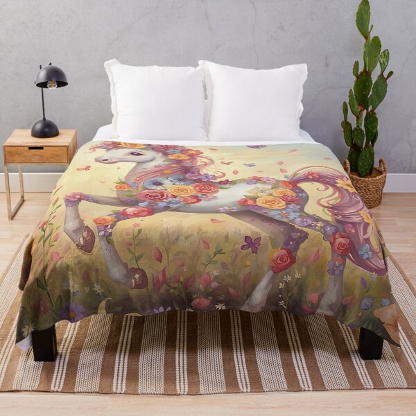 Item preview, The Last Unicorn Meadow | Enchanted Floral Fantasy Unicorn Art designed and sold by Mobile Cases Store.