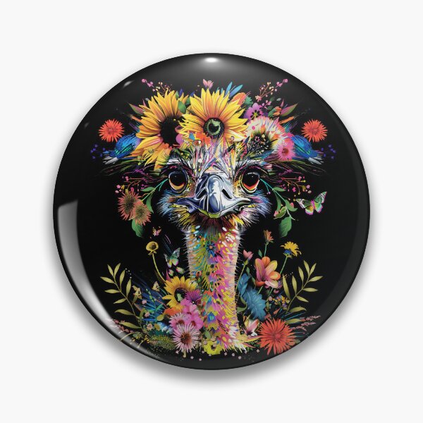 Item preview, Funny Ostrich Floral Colorful Boys Girls Kids designed and sold by rafaeltto.