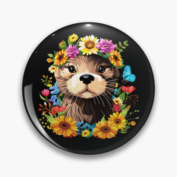 Item preview, Funny Otter Floral Colorful Boys Girls Kids designed and sold by rafaeltto.