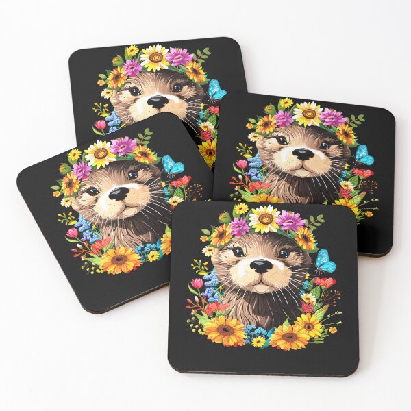 Item preview, Funny Otter Floral Colorful Boys Girls Kids designed and sold by rafaeltto.