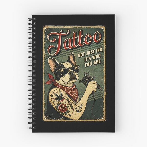 Item preview, Vintage Tattoo Bulldog With Old School Ink Studio Vibes designed and sold by Modaozushi216.