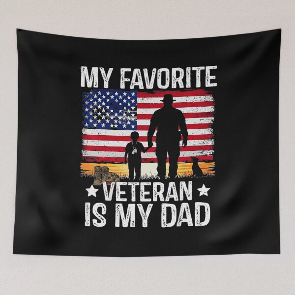 Item preview, My Favorite Veteran Is My Dad Patriotic American Family Tribute designed and sold by zamiokaline.
