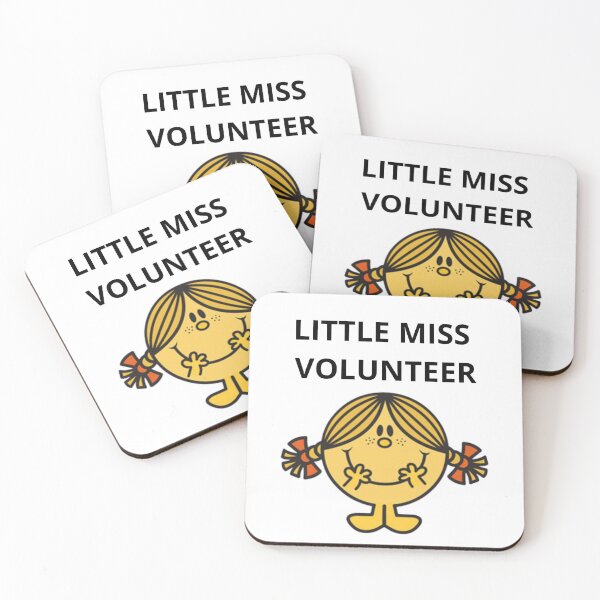Item preview, Little Miss Volunteer button designed and sold by ButtonBar.