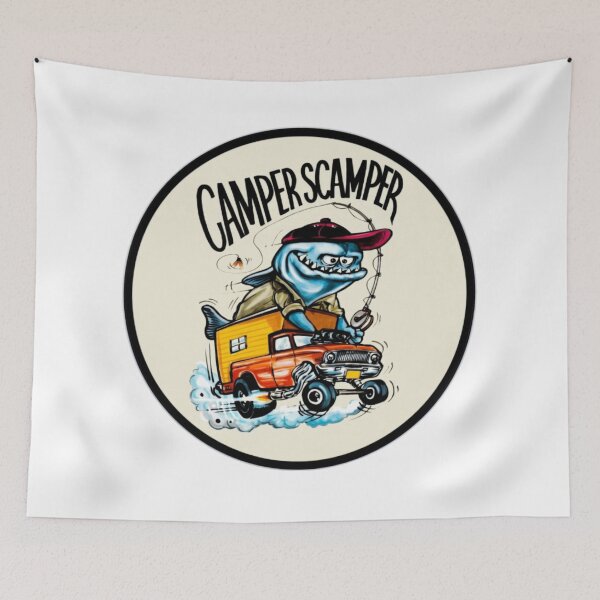 Item preview, CAMPER SCAMPER, RED TRUCK, BLUE FISH, FLY FISHIN' FLOUNDER FREAK designed and sold by V3GFX.