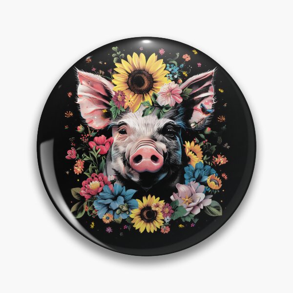 Item preview, Funny Pig Floral Colorful Boys Girls Kids designed and sold by rafaeltto.