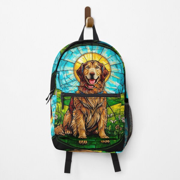 Item preview, Golden Retriever Stained Glass Art designed and sold by KiraChie.