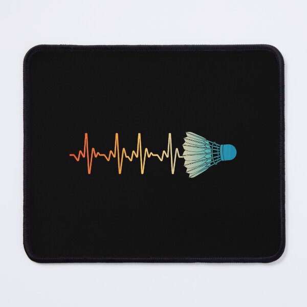 Item preview, Badminton Heartbeat Line With Shuttlecock Sports designed and sold by allistermariam.