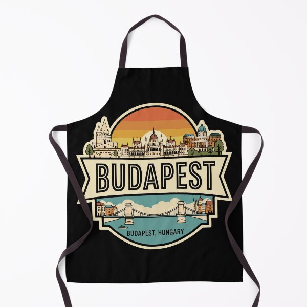 Item preview, Retro Budapest Hungary Vintage Travel Badge designed and sold by Imaginationbeyond.