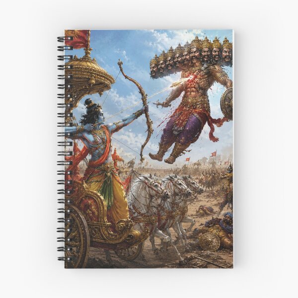 Item preview, Dussehra Vijayadashami Series – Lord Rama Final Battle Artwork designed and sold by Homyar.