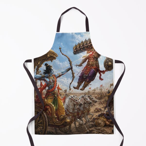Item preview, Dussehra Vijayadashami Series – Lord Rama Final Battle Artwork designed and sold by Homyar.