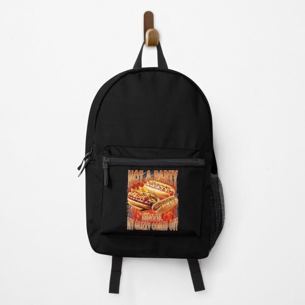 Item preview, Not A Party Until The Glizzy Shows Up Funny Hot Dog Meme Poster designed and sold by Masonixem.