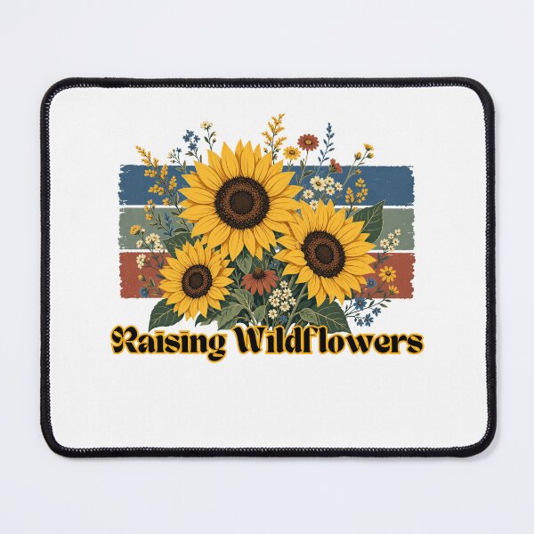 Item preview, Retro Raising Wildflowers Sunflower Boho Bouquet designed and sold by NSB-Design.