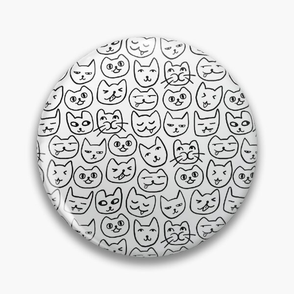 Artikelvorschau, Katzengesichter-Muster entworfen und verkauft von SideFX Labs.