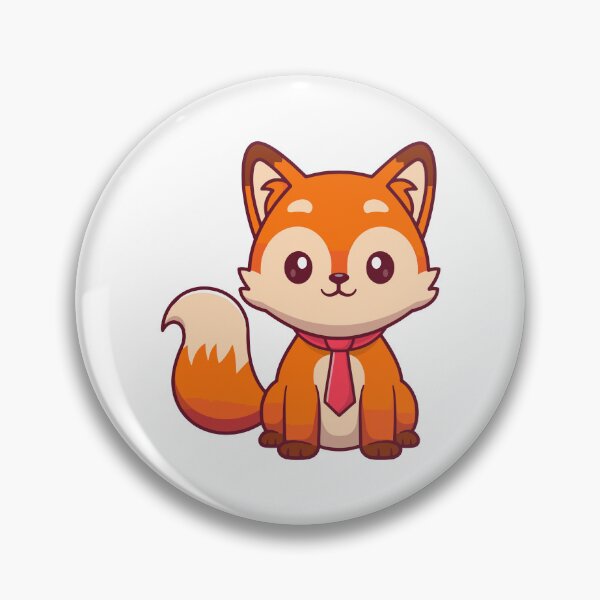 Item preview, Cute Fox Wearing Red Tie Cartoon designed and sold by Nirwestwarr.