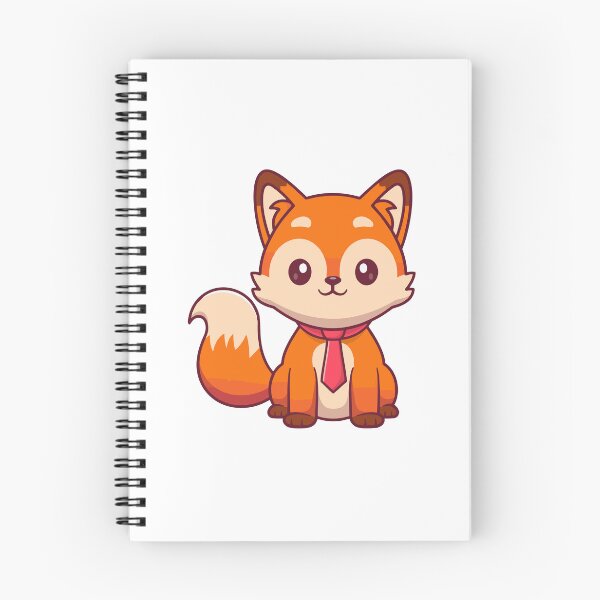 Item preview, Cute Fox Wearing Red Tie Cartoon designed and sold by Nirwestwarr.