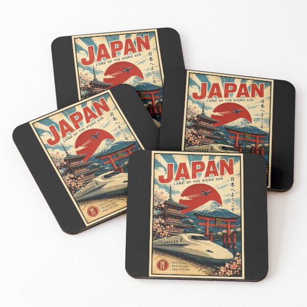 Item preview, Vintage Japan Travel Poster With Bullet Train And Mount Fuji designed and sold by eliramaison.
