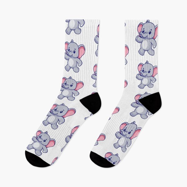 Item preview, Cute Baby Elephant Waving Cartoon designed and sold by Nirwestwarr.