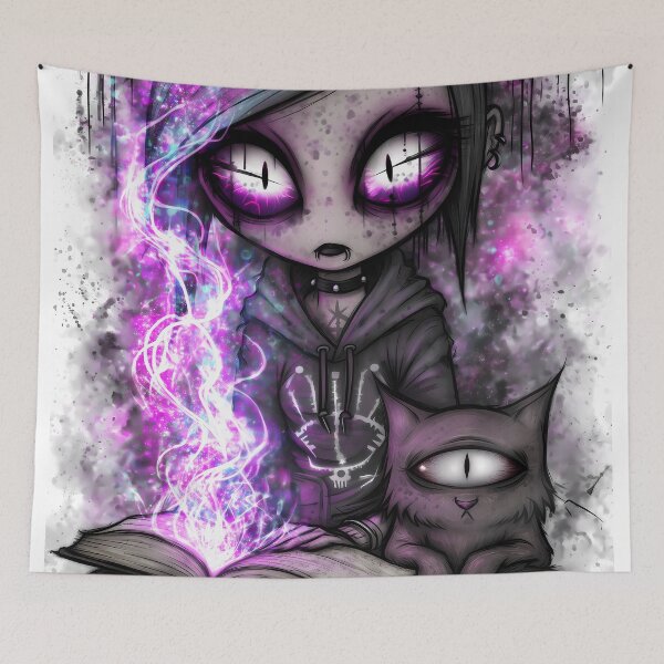Item preview, Hex & WhiskersThe Little Witch Who Reads the Dark designed and sold by DonaldWaltersxx.