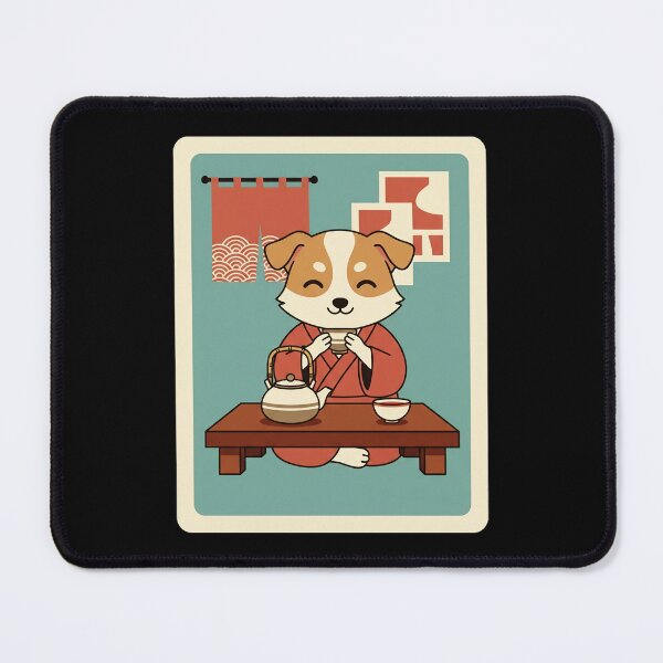 Item preview, Cute Shiba Inu Tea Time Illustration With Cozy Japanese Room Vibes designed and sold by JordynLadukeg65.