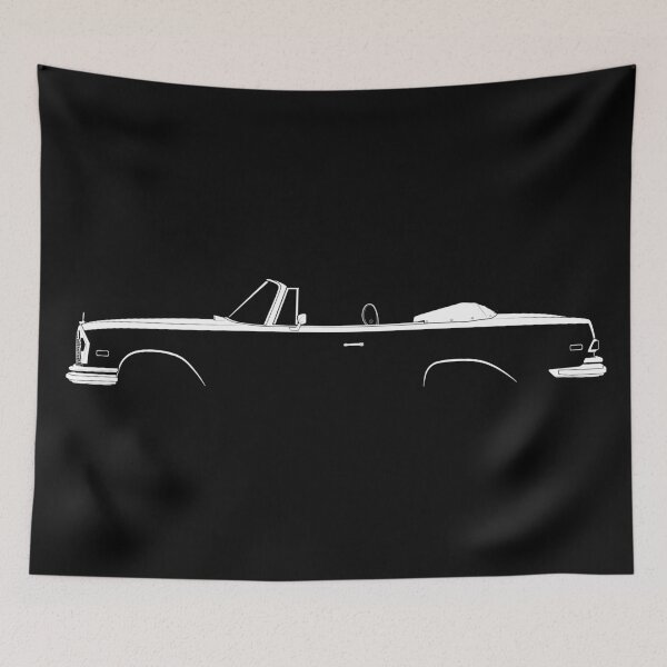 Item preview, 280 SE Cabriolet (W111) (White) designed and sold by Car Silhouettes.