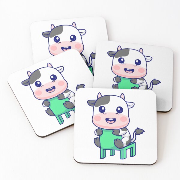 Item preview, Cute Happy Cow Sitting on Green Chair designed and sold by Nirwestwarr.