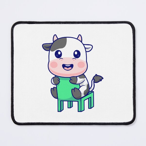 Item preview, Cute Happy Cow Sitting on Green Chair designed and sold by Nirwestwarr.