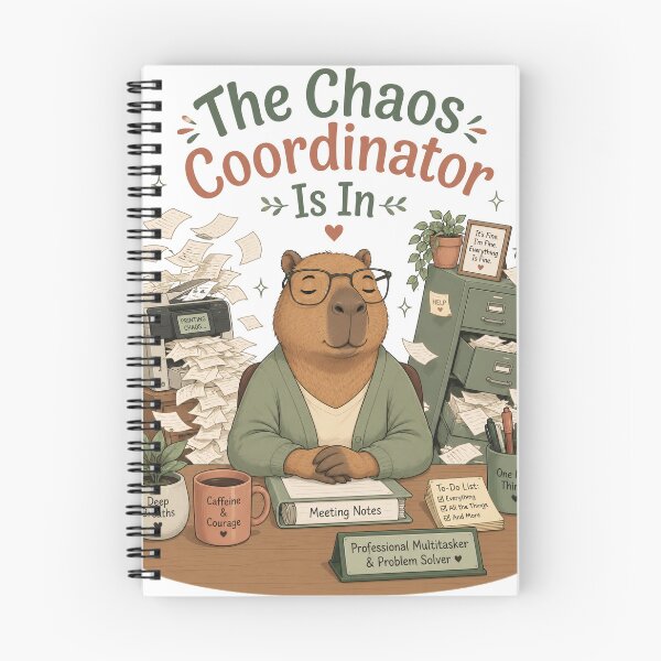 Item preview, The Chaos Coordinator Capybara Office Humor designed and sold by Inspirahawke.