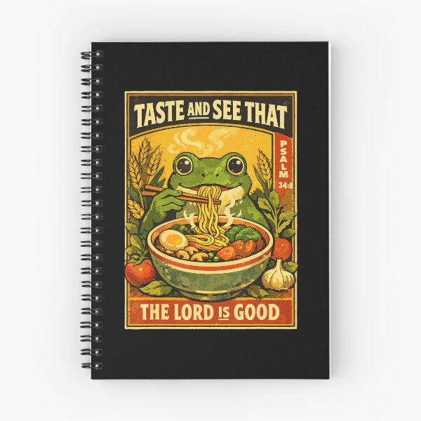 Item preview, Taste and See The Lord Is Good Frog Ramen Psalm designed and sold by titanlevi.