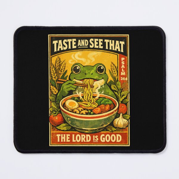 Item preview, Taste and See The Lord Is Good Frog Ramen Psalm designed and sold by titanlevi.