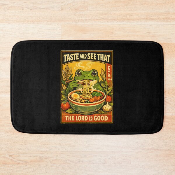 Item preview, Taste and See The Lord Is Good Frog Ramen Psalm designed and sold by titanlevi.