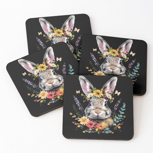Item preview, Funny Rabbit Floral Colorful Boys Girls Kids designed and sold by rafaeltto.