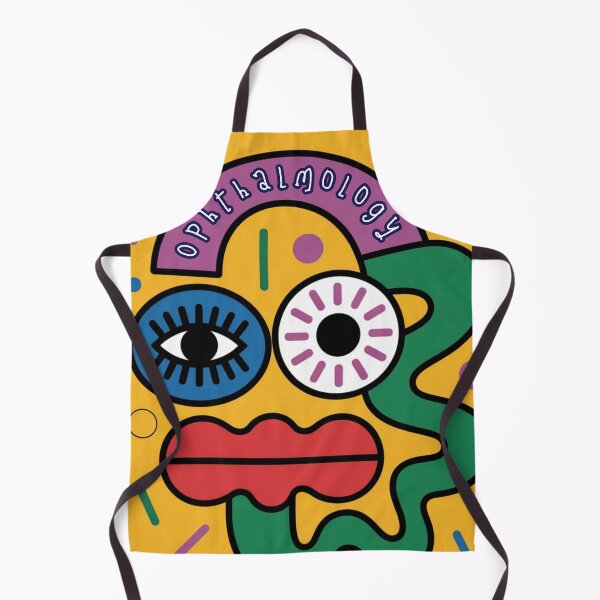 Item preview, Cute Cartoon Abstract Ophthalmology Yellow ,brafdesign  designed and sold by Brafdesign.