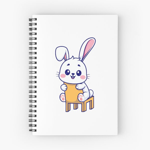 Item preview, Cute White Bunny Rabbit Sitting on Chair designed and sold by Nirwestwarr.