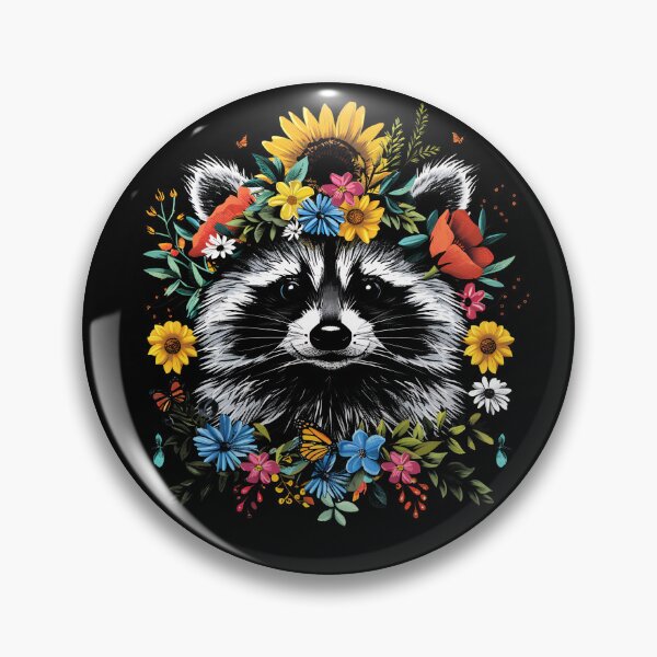 Item preview, Funny Raccoon Floral Colorful Boys Girls Kids designed and sold by rafaeltto.