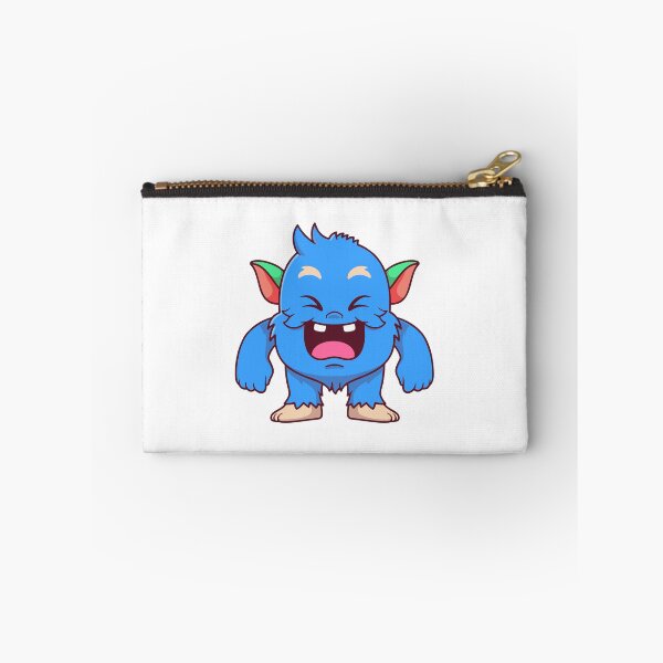 Item preview, Cute Laughing Blue Monster Cartoon designed and sold by Nirwestwarr.