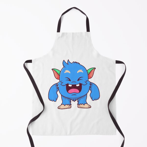 Item preview, Cute Laughing Blue Monster Cartoon designed and sold by Nirwestwarr.