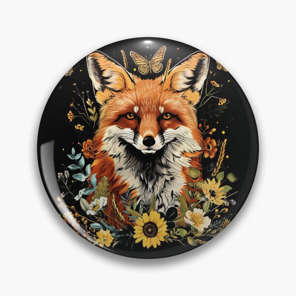 Item preview, Funny Red Fox Floral Colorful Boys Girls Kids designed and sold by rafaeltto.