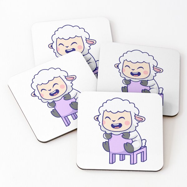 Item preview, Cute Happy Lamb Sitting on a Chair Cartoon designed and sold by Nirwestwarr.