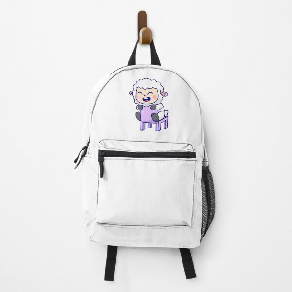 Item preview, Cute Happy Lamb Sitting on a Chair Cartoon designed and sold by Nirwestwarr.