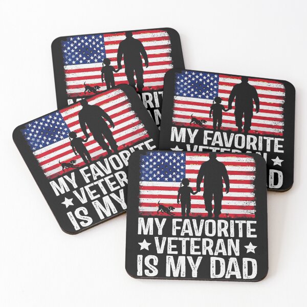 Item preview, Proud Veteran Dad Tribute With American Flag Silhouette designed and sold by zamiokaline.